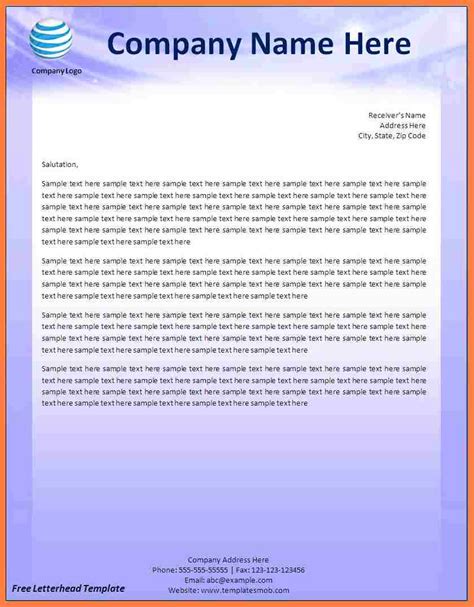 How to design the church letterhead template? 12+ company letterhead templates word - Company Letterhead
