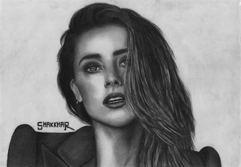 Amber Heard Drawing Photos Drawing Skill