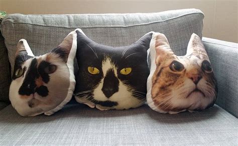 Custom Cat Face Pillow Medium By Gogaga4art On Etsy Animal Pillows