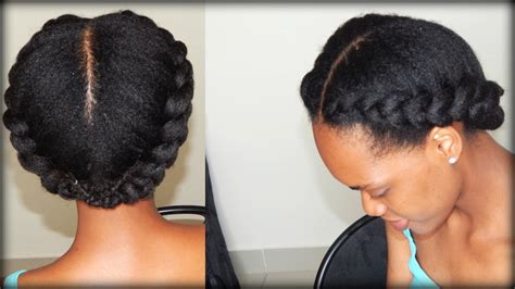 A lot of women from all ages are encouraged to cut their hair in order to have a fresh and natural look! Natural Hair| 2 Side Braids (4B/4C Hair) - YouTube
