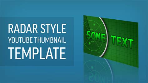 Radar Style Youtube Thumbnail Template Youtube