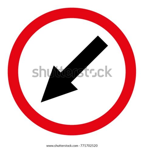 Keep Left Traffic Signs Design By Vector De Stock Libre De Regalías