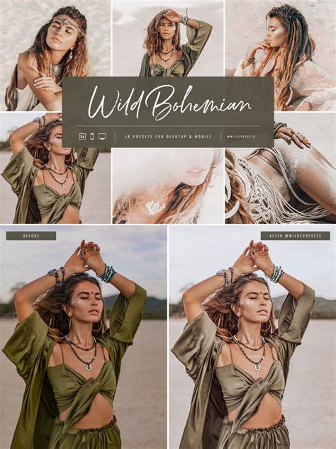 Wild Bohemian Lightroom Presets For Desktop Mobile By Wilde Presets