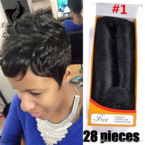 Brazilian Femi Hair Collection For Woman Pure Color Quick Weave Short
