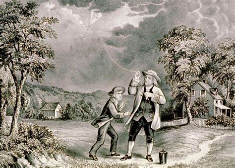 Benjamin Franklin Flies Kite During Thunderstorm I 10 June 1752