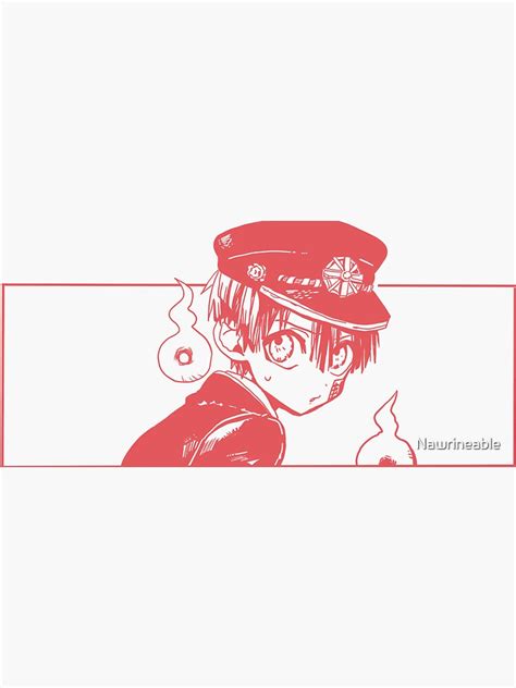 Hanako Kun Red Sticker For Sale By Nawrineable Redbubble