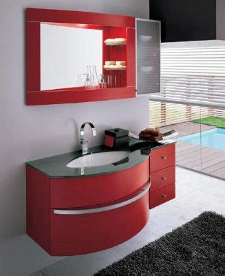 Whether you're searching for a traditional, vintage, or modern look, a graphic overlays on the drawer fronts and a coat of bold red color add drama. P1311 Red color PVC Bathroom vanity cabinet from Bathroom Vanity Cabinet On Wall_Modern Bathroom ...