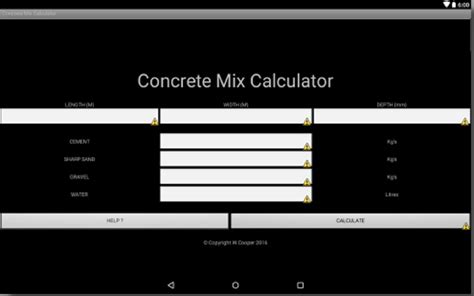 Concrete volume calculator is the best mobile app that is very useful for civil engineers. CONCRETE MIX CALCULATOR (UK) APK Download - Free Tools APP ...