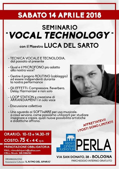 Vocal Technology Il Cantante Amplificato Luca Del Sarto