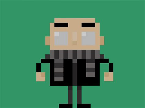Famous Characters In Pixel Art Gru From Despicable Me Despicableme