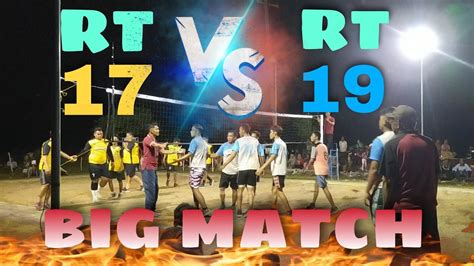 Big Match Voli Antar Rt Desa Mayangkawis Rt Vs Rt Youtube