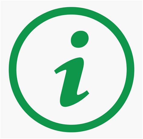 Information Icon Png Green