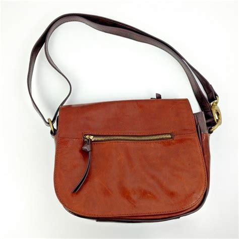 Tignanello Vintage Classics Saddle Bag Leather Cross Gem