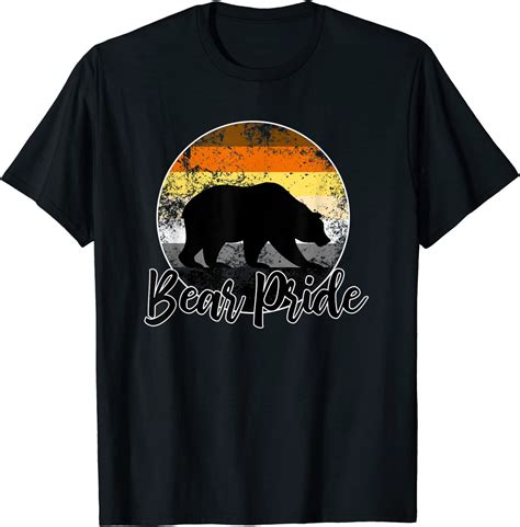 Amazon Com Mens Bear Pride Gay Bear T Shirt Clothing Shoes Jewelry