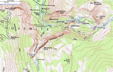 Yosemite Topographic Map World Map Gray