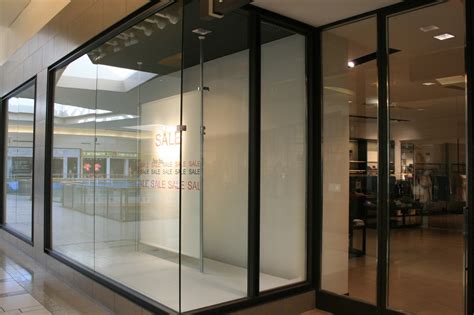 Mall Storefront Windows Allservices Frameless Glass Company
