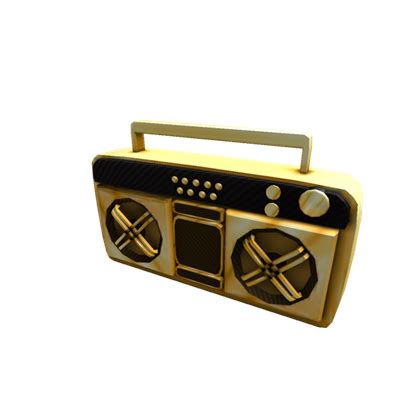 This gear helped the players to listen to songs of their need. Gold Radio Tool Gear Boom Box - Roblox