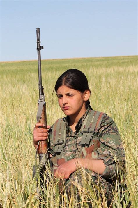 Kurdish YPG Fighter Warrior Woman Military Women Female Fighter
