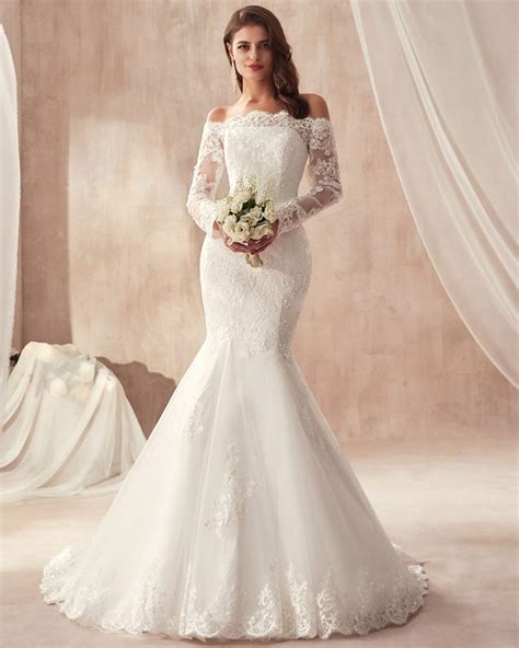 Https://tommynaija.com/wedding/lace Sleeve Mermaid Wedding Dress