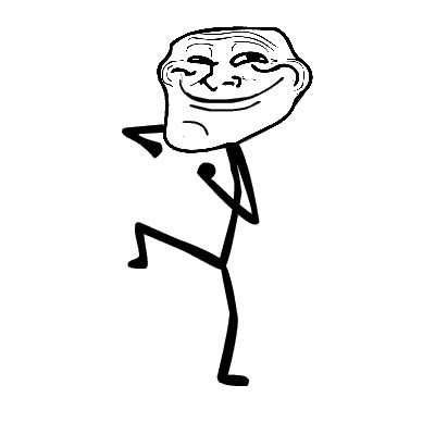 Troll face meme dancing gif. Troll