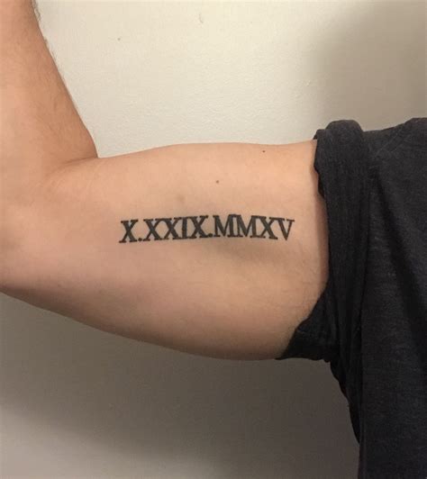 Roman Numerals Tattoo On Inner Arm Viraltattoo