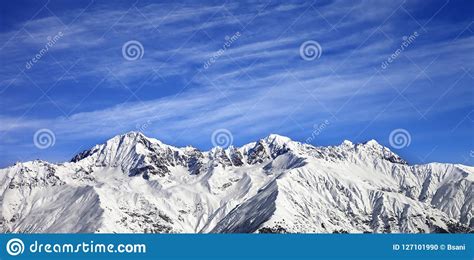 Winter Mountains At Sun Winter Day Panoramic View Stock Photo Image