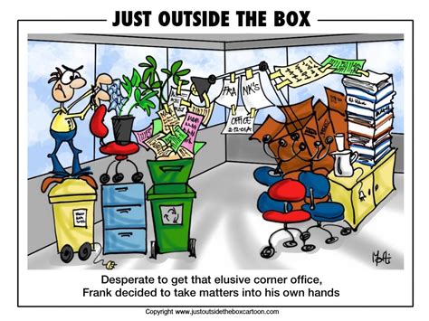 March 2012 Just Outside The Box Cartoon Office Humor Work Humor