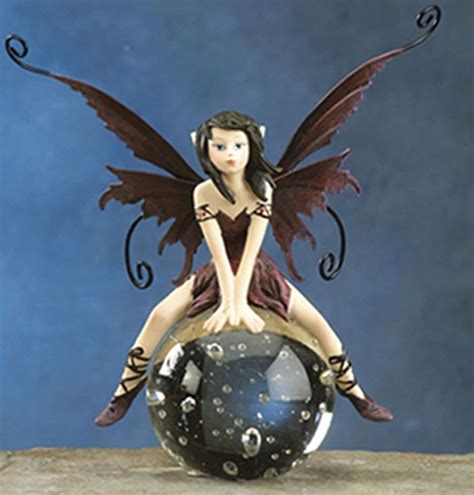 Night Fairies 5 Fairy Statue Figurine 701 59 Dream Fairy On Glass Ball