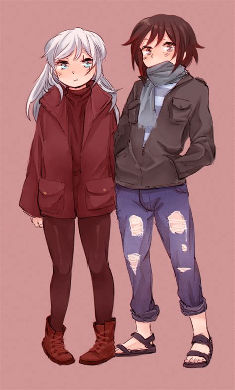 Ruby And Weiss Have Ascended To Maximum Casual Clothness Also Weiss Is