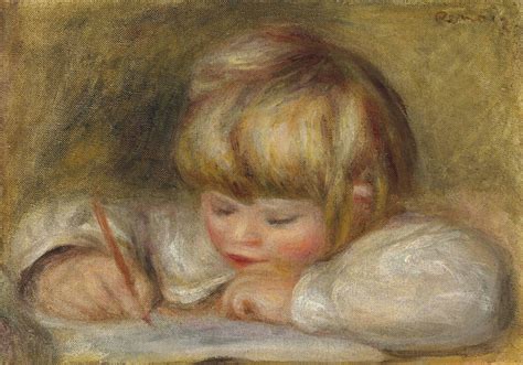 Pierre Auguste Renoir 1841 1919 Coco écrivant Christies
