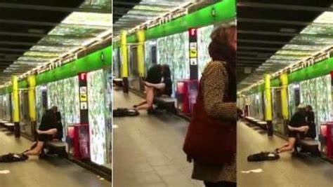 ebats dans le métro barcelonais la femme était elle consciente de ce qu il se passait