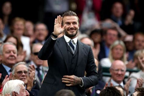 David Beckham Hits Wimbledon As Stars Turn Out For Championships