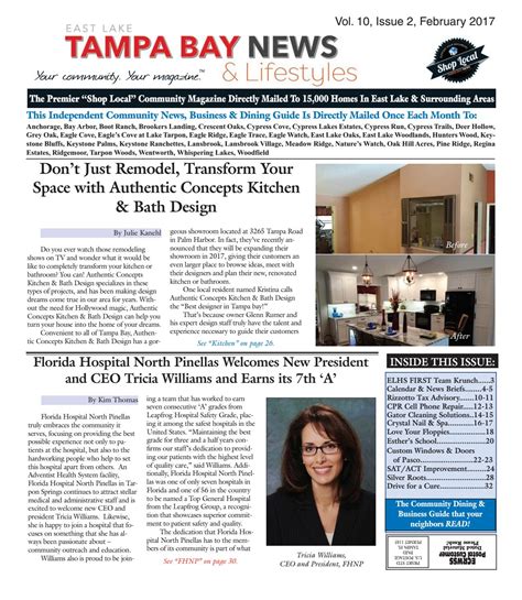 East Lake Vol 10 Issue 2 February Edition Of Tampa Bay News