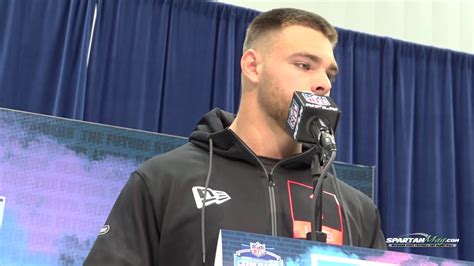 Michigan State Spartans Football Joe Bachie At The Nfl Scouting Combine Youtube