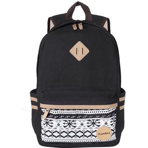 Plambag Causal Style Lightweight Canvas Cute Backpacks School Backpack