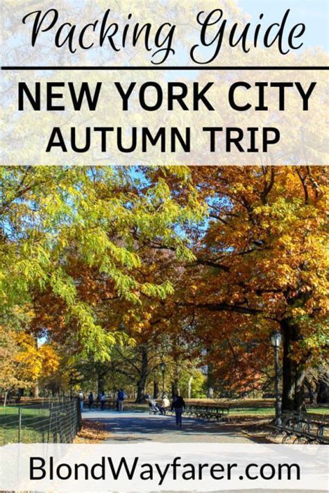 What To Pack For New York In Fall • Blond Wayfarer Autumn In New York