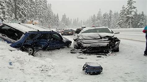 Car Crash In Snow M