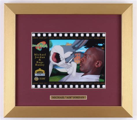 michael jordan and bugs bunny le 1996 upper deck authenticated space jam 12x13 5 custom framed