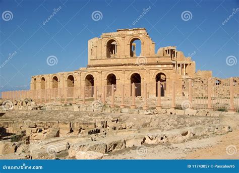 Roman Theater In Sabratha Libya Stock Image Image Of Civilization
