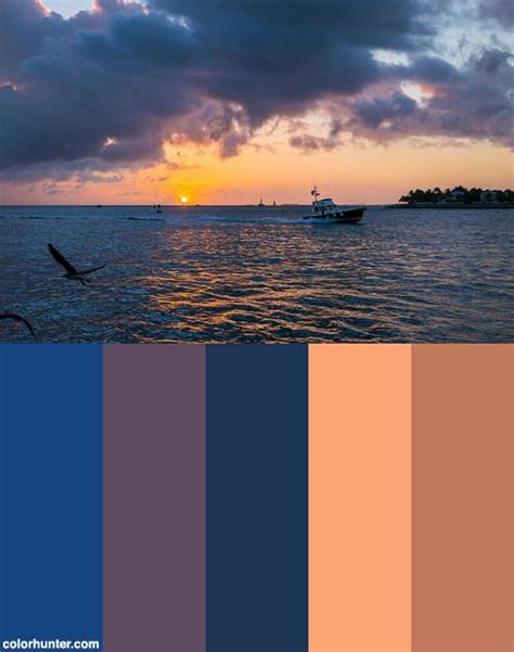 Keywestsunset3colorscheme Key West Sunset Palette Color Palette