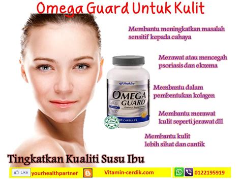 Bila tegang kulit jadi lebih cerah. omega guard kulit - Vitamin Cerdik by Coach Anah Ahmad