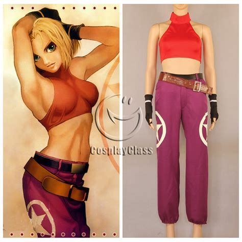 The King Of Fighters Blue Mary Cosplay Costume Cosplayclass