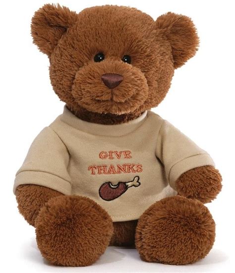 Give Thanks Thanksgiving Teddy Bear 12 Gund