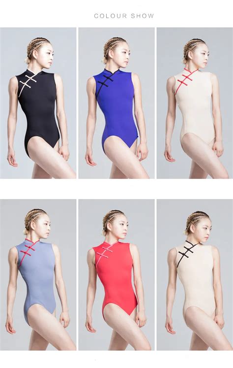 117141003 Chinese Style Collar Elegant Leotards Skin Ballet Leotards Buy Leotards Adult Dance