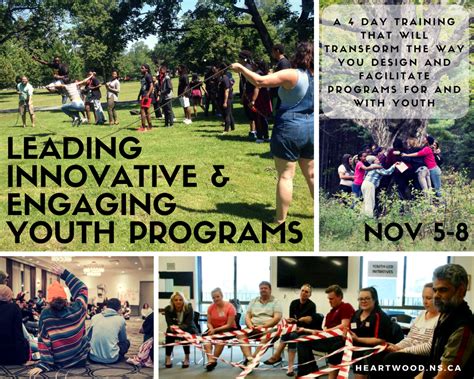 Leading Innovative And Engaging Youth Programs Nov 2018 Heartwood