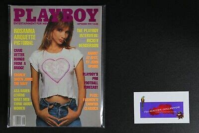 Playboy Magazine Sep Rosanna Arquette Asa Baber Ebay