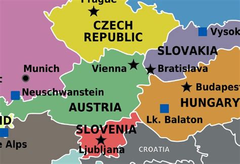 Central Europe Map Paper Maps Books And Travel Guides