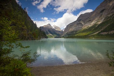 Kinney Lake Near Mount Robson British Columbia Canada Stock Photo