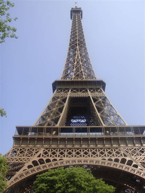 Upward View Of The Eiffel Tower Paris France Original Eiffel
