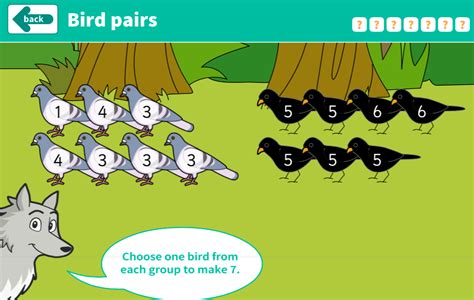 Number Bonds To 10 Bird Pairs Interactive Game Eyfs Number